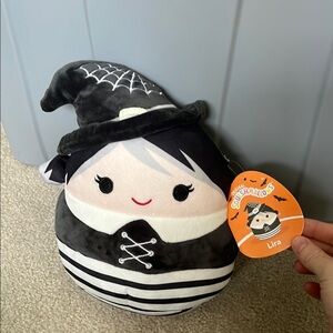 Squishmallows Lira Witch Black and White Plush